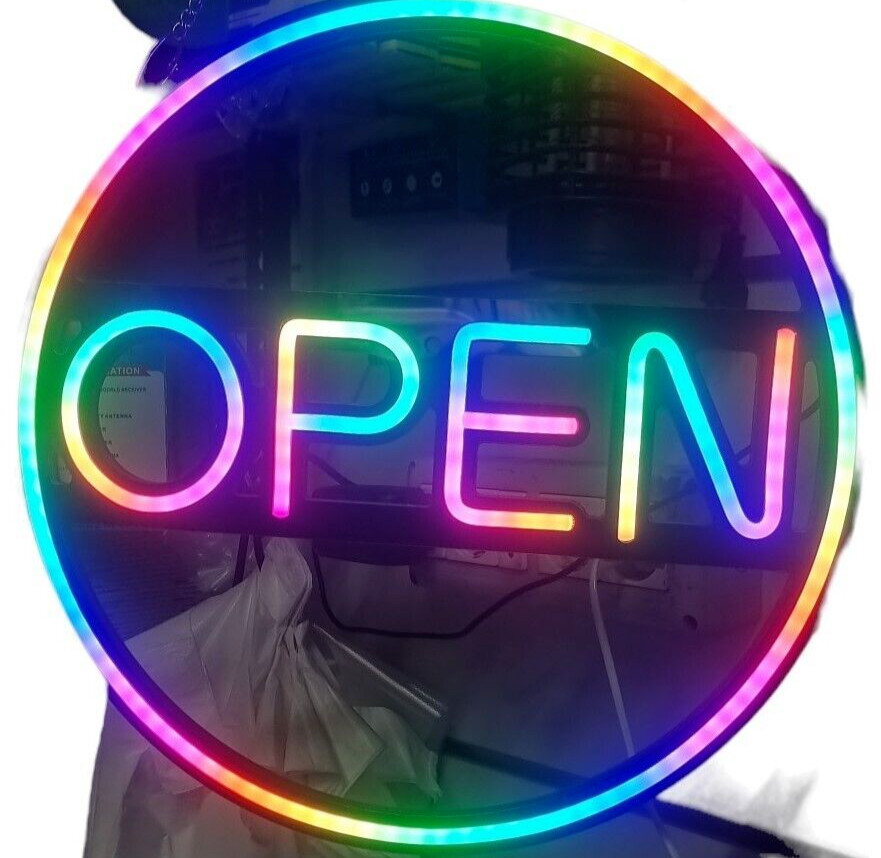 Insegna Neon OPEN LED - La Scritta Luminosa Più 'Instagrammabile' per Negozi