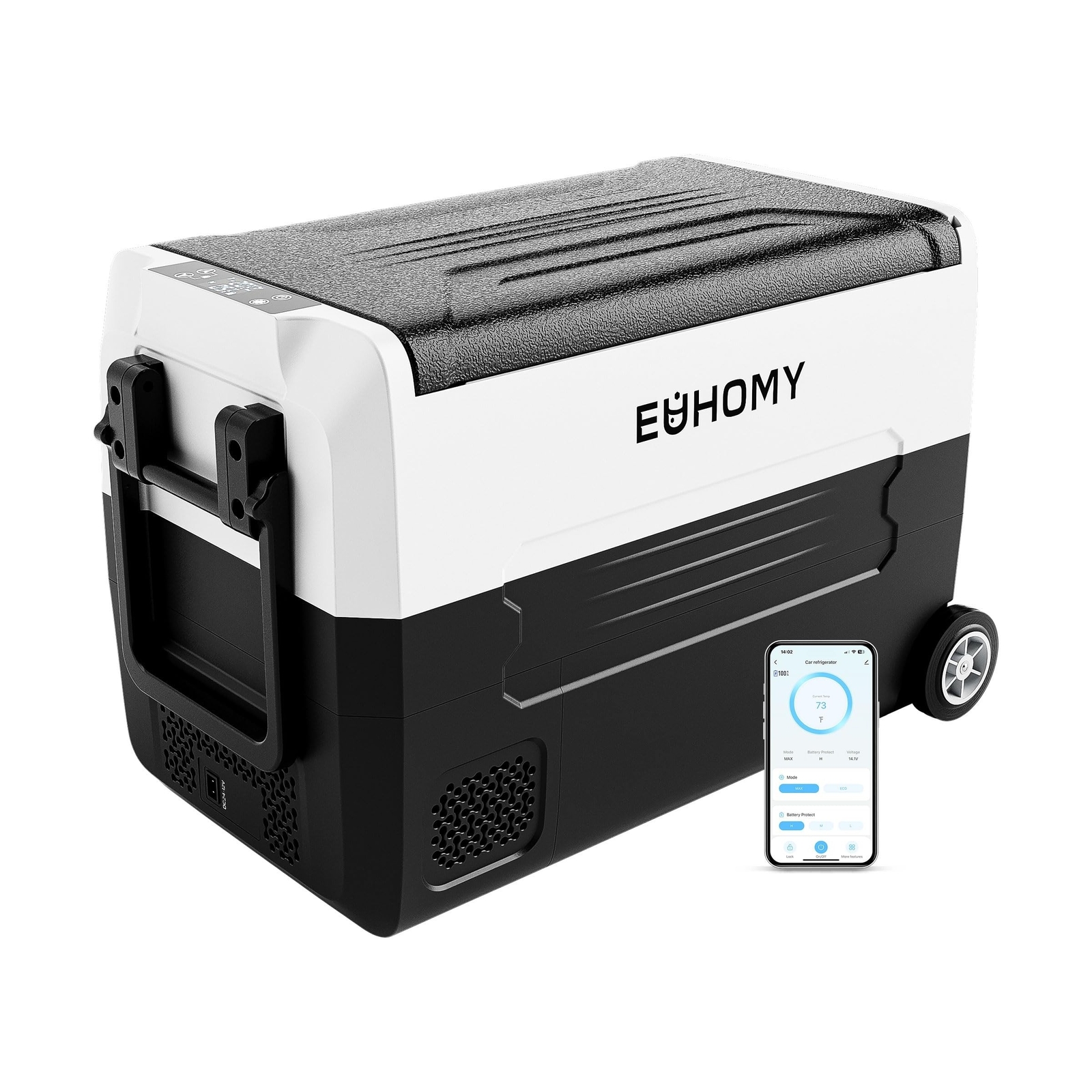 EUHOMY 12 Volt Refrigerator, 48QT(45L) 12V Fridge, Electric Cooler 12/24V DC ...