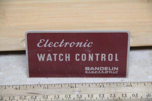 Vintage Sign Stand Electronic Watch Control Bandelin counter display sign