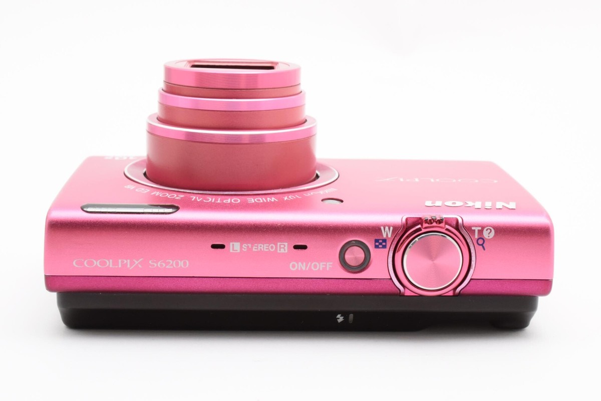 BOX] Nikon COOLPIX S6200 Pink Compact Digital Camera 16.0MP