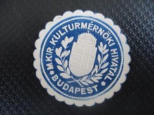 (40301) Seal Stamp - M. Kir. Kulturmernöki Hiva Valley Budapest