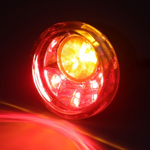 Black&Clear Rear LED Run Brake TurnSignal Indicator Harley 02-17 FXD FXDB FXDC - Picture 6 of 12
