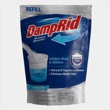 DAMPRID Moisture & Musty Odor Absorber Refill Pouch Dehumidifier 42 oz No Scent