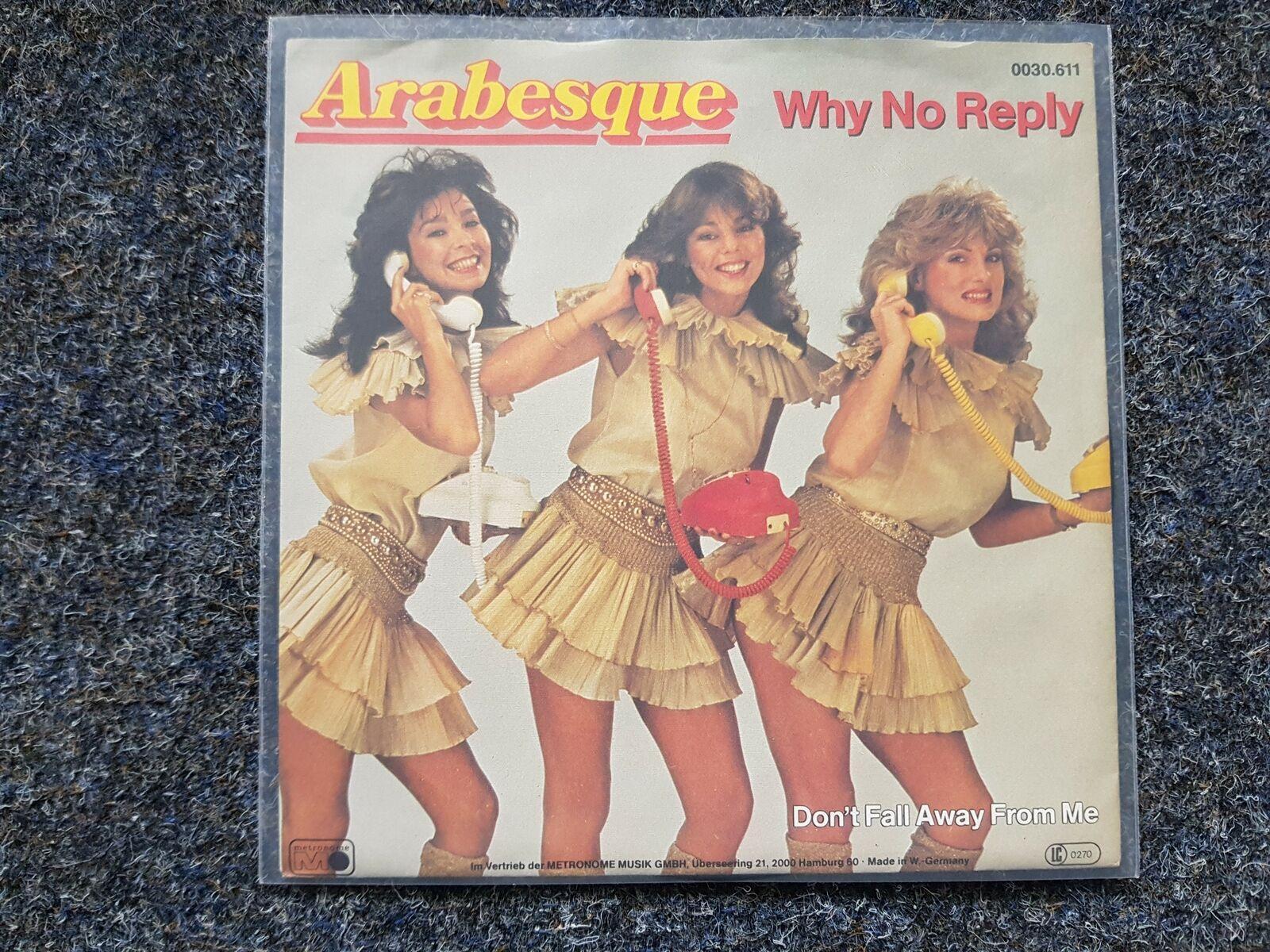 7"" Single Vinyl Arabesque/ Sandra Cretu - Why no reply Germany