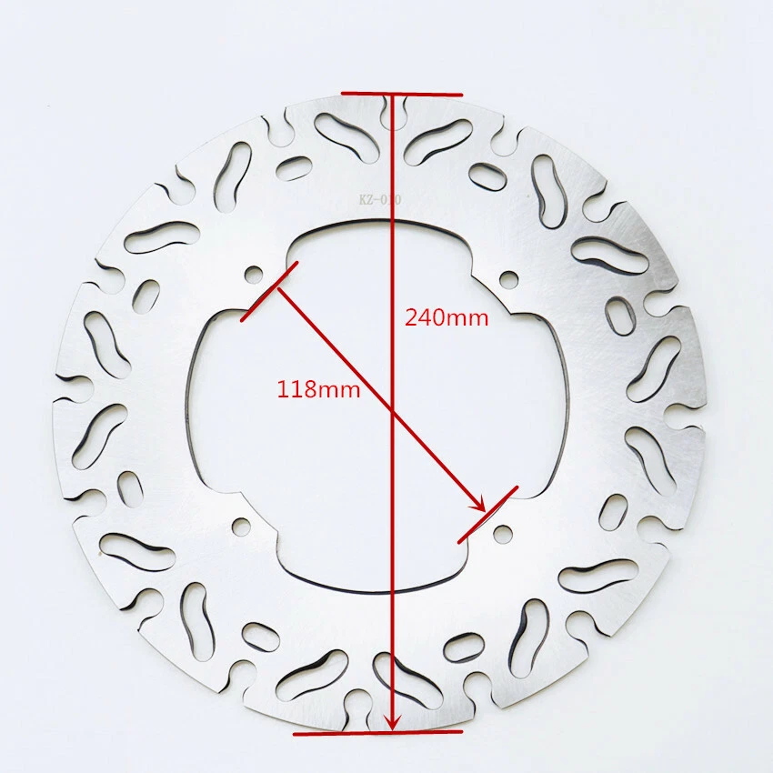 Disco de freno delantero rotor para motocicleta Honda XR250 CRM250 XLR250 XL XR CRF Foto 3 de 4