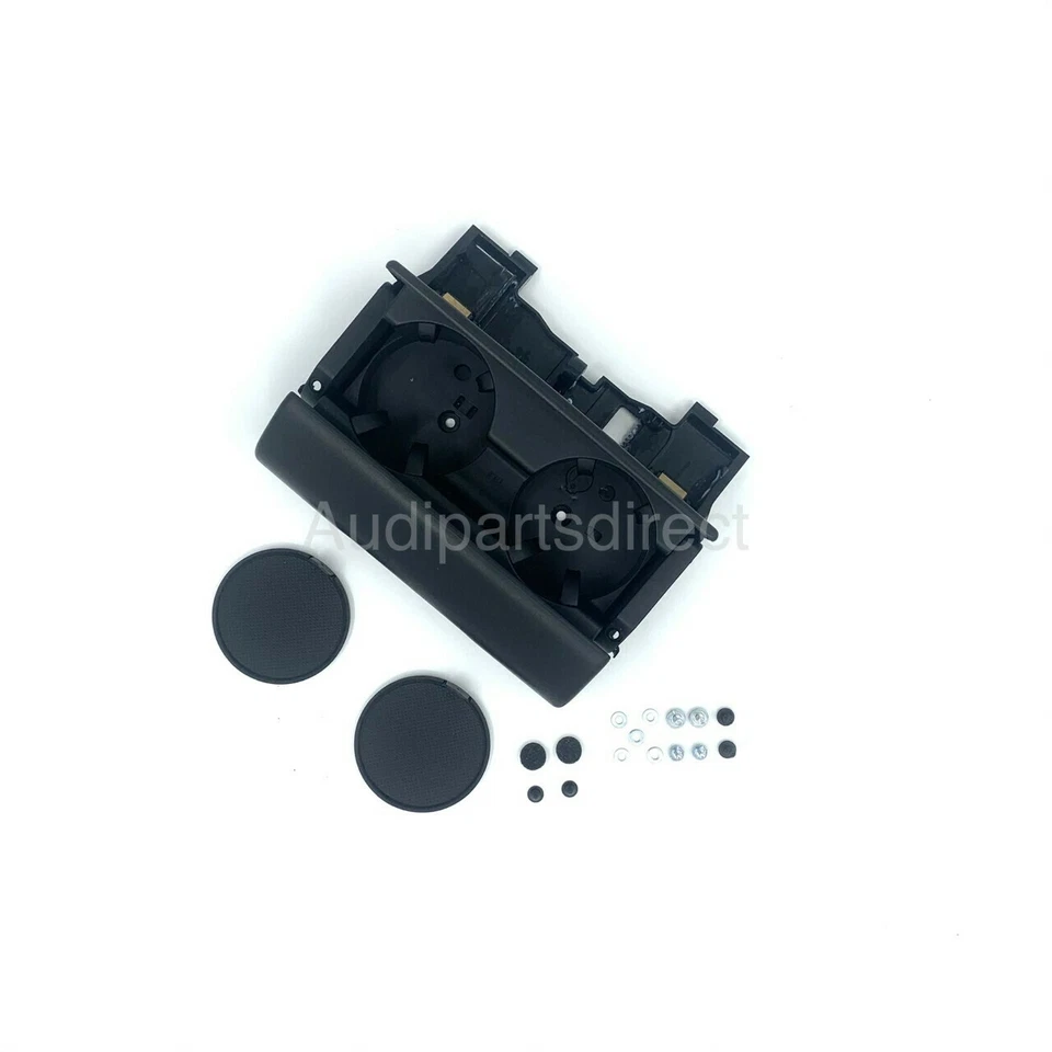 Original Audi e-tron/A6 y A7 2019+ reposabrazos trasero retrofit kit portavasos (negro) Foto 3 de 4
