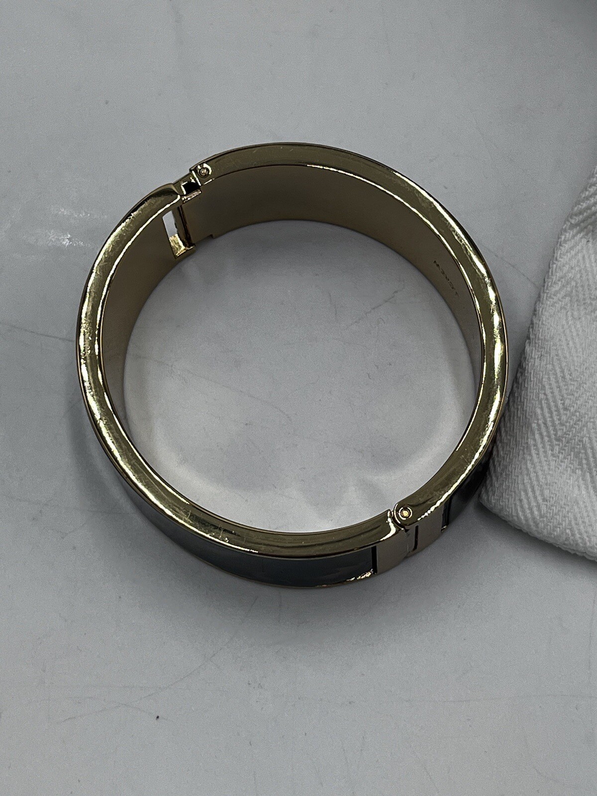 J Crew Hinged Acetate Bangle Statement Bracelet T… - image 10