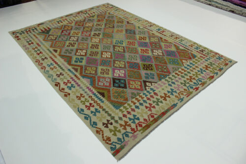 Fine Nomadic Kelim Unique Persian Carpet Oriental Carpet 3.48 x 2.55-