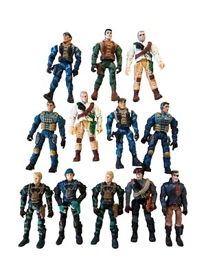 Lanard Toys The Corps Commando Force Lot Of 12- Vintage-