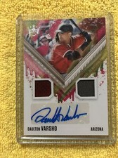 2021 diamond kings Baseball Daulthon Varsho dual Autograph  No. DKM S- DV.