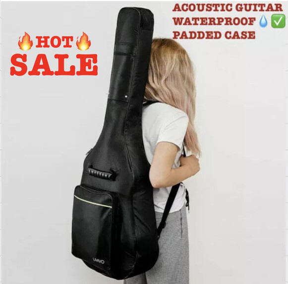 Schwarz Gepolstert Akustische Gitarre Tasche Abdeckung Kaufen 2 & Get Gratis