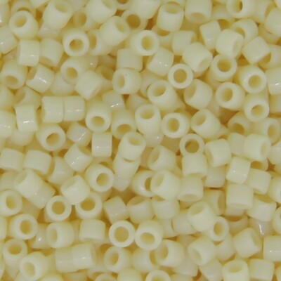 DB732 Miyuki Delica Seed Beads, Size 11/0 Opaque Dark Cream 7GM Tube