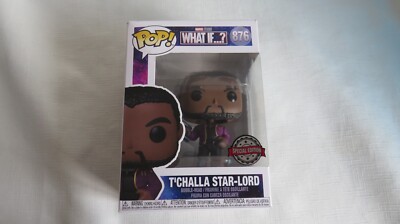 MARVEL WHAT IF? FUNKO POP FIGUR #876 - T'CHALLA STAR-LORD - SPECIAL EDITION