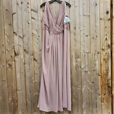 Davids Bridal Long Chiffon Bridesmaid/Prom Dress With Added Additional Scarf NWT
