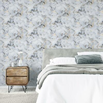 Arthouse Bahia Vliestapete Metallic Marmor Muster Grau 923001