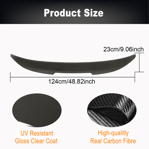 Carbon Heckspoiler Heckflügel Spoiler Heck Ansatz M Paket Passt für BMW X4 G02 - Picture 7 of 12