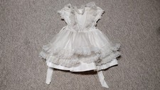 Vintage Betty Oden Size 8 White Girls Full Tie Circle Pageant Dress