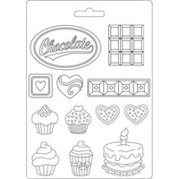 Soft Mould-Stamperia-Flexible GießForm-A4-Sweety-Chocolate-K3Pta479