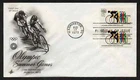 SUMMER OLYMPIC GAMES CYCLING MUNICH GERMANY 1972 ARTCRAFT CACHET FDC UNADDR