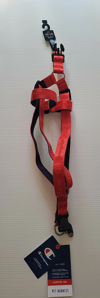 Arnés rojo grande/X grande Champion Pet para perros se adapta a pechos de 19"-29"  Foto 2 de 4