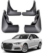Genuine Front & Rear Splash Guards Mud Flaps For 2016-2019 Audi A4 B9 Saloon