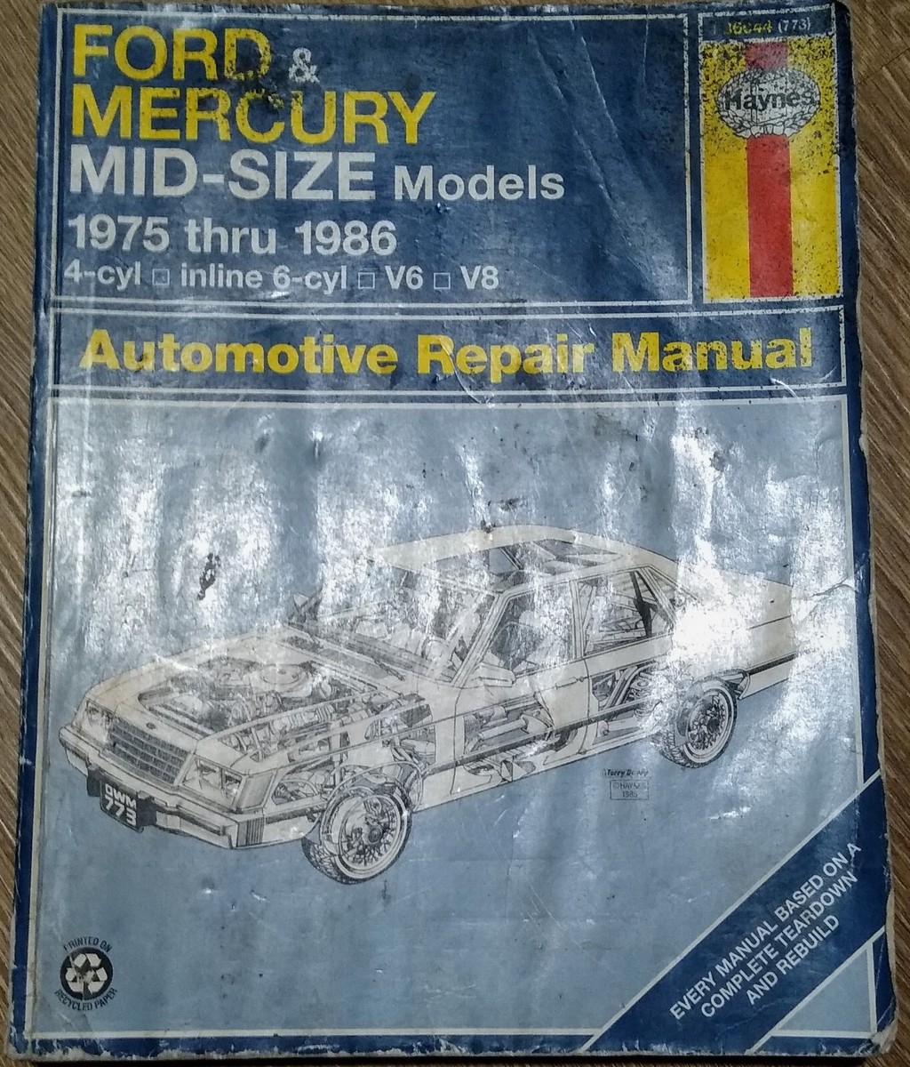 Haynes Ford & Mercury Mid-Sized Models 1975 thru 1986 Repair 