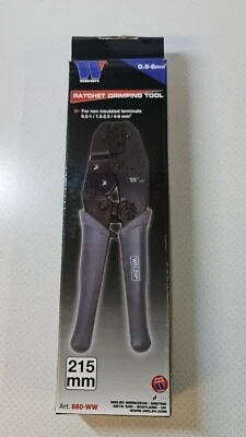 Ratchet Crimping Pliers; 0.5-6mm² (For None Insulated) - Welzh Werkzeug