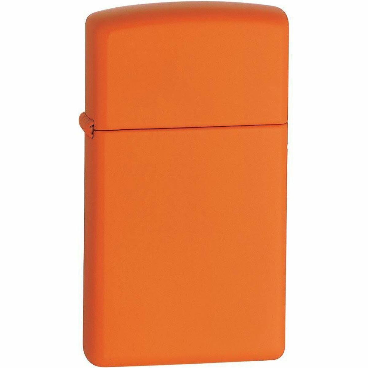 Slim Orange Matte Metal Construction Refillable 1631