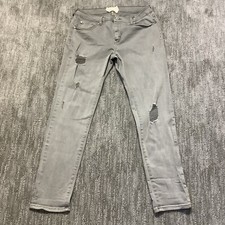 Altar'd State Women Gray Distressed Jeans Size 28/7