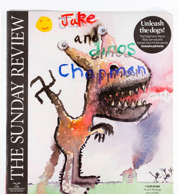 Jake Dinos Chapman Brothers Damien Hirst Ricky Gervais The Independent Magazine