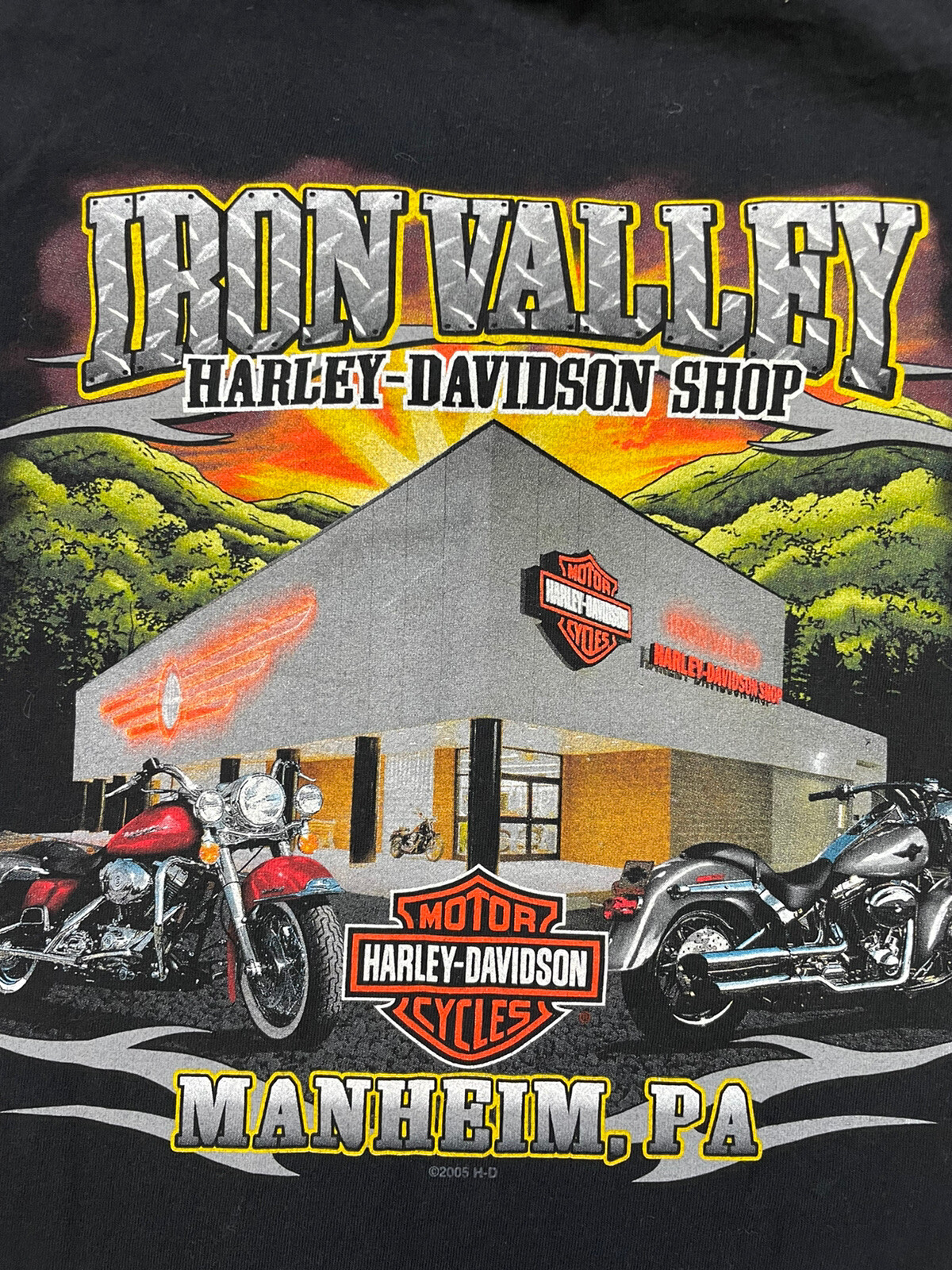 Harley Davidson Iron Valley Manheim Pennsylvania Tsh… Gem