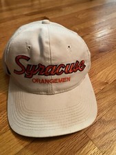 Vintage Syracuse Orangemen Script The Twill Adjustable Hat 90s RARE