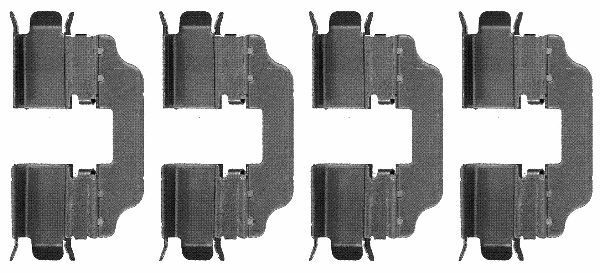 Hella 8DZ 355 203-411 ZubehöRsatz, Scheibenbremsbelag FüR Renault-image