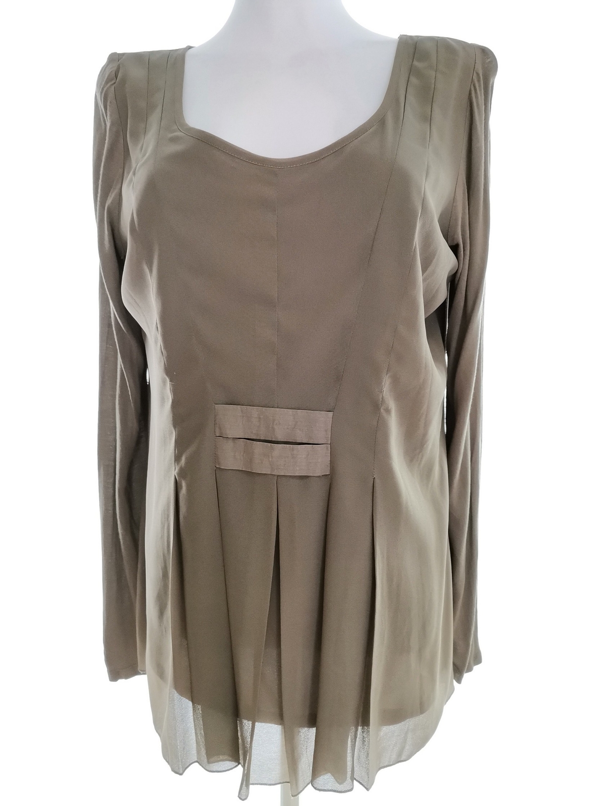 amichi T. XL Caqui Blusa Túnica Manga larga