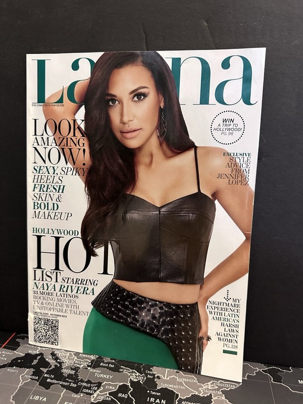 LATINA MAGAZINE: NAYA RIVERA of GLEE. OCTOBER 2013. JENNIFER LOPEZ; SELENA GOMEZ