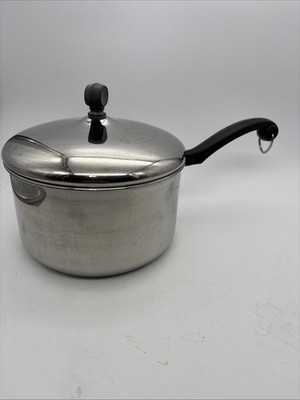 Farberware Classic Stainless Steel Sauce Pan with Lid, 3 Quart, Silver VGC