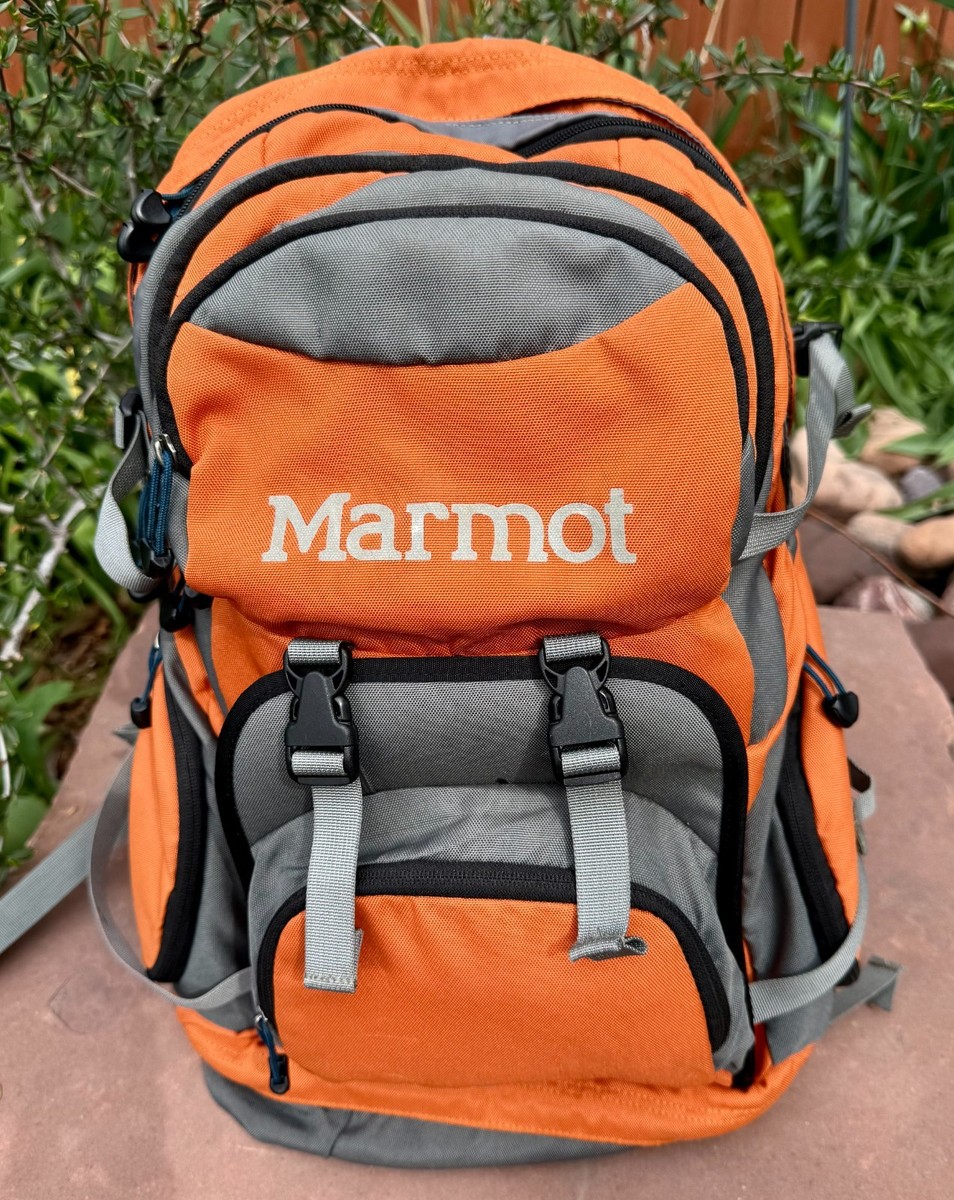 MARMOT Gunnison Backpack 25 L Orange Hiking Camping School Laptop