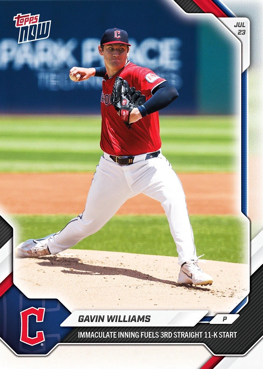 *PRE SALE* Gavin Williams - 2026 MLB Topps NOW® - Card 481