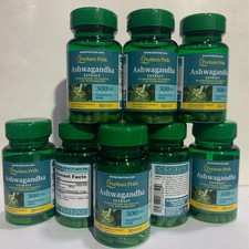 Puritan's Pride Ashwagandha 300mg Stress Relief Mood Support 8 x 50 Rapid Caps