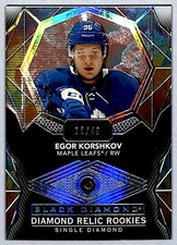 Egor Korshkov 2020-21 UD Black Diamond Relics Gems Ruby Single Rookie /49