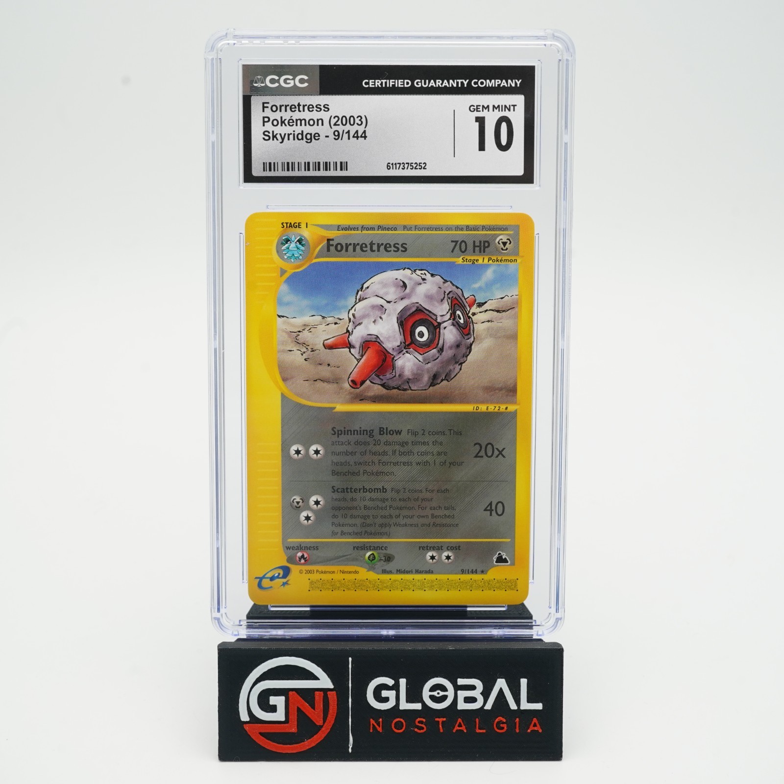 Forretress #9 Skyridge Pokemon 2003 WOTC POP 54 CGC 10