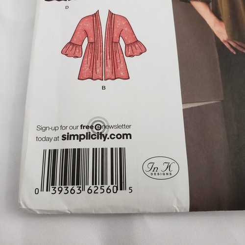 SIMPLICITY PATTERN 2560 STRICKJACKEN MISSES GRÖSSEN 16 18 20 22 24 UNGESCHNITTEN SEHR GUTER ZUSTAND - Bild 3 von 3