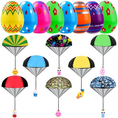 Joicee 8 Pack Easter Egg Prefilled Parachute Toys Easter Basket Stuffers Gifts