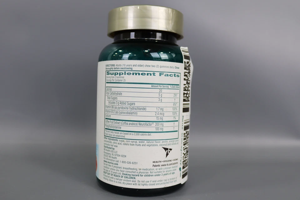 Neuriva Plus Brain Health Vitaminas B12 y B6 Fresa 50ct Exp. 31/03/2026 Foto 3 de 4