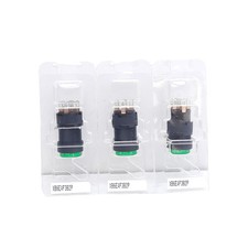 Lot of 3 Schneider Electric XB6EAF3B2P Pushbutton, 2 NC/NO, 24VDC, 1.5A