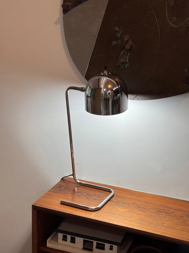 Stilnovo Italian Space Age Chrome Ball Table Desk Lamp Light Vtg Sonneman Mcm - Image 2 of 4