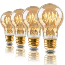 Vintage LED Edison Light Bulbs, A19 4W Dimmable Edison Bulbs, Equivalent 40 W...