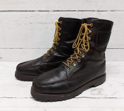 Polo Ralph Lauren Wakely Leder Stiefel Herren Gr. 11 D Selten Vintage Schuhe