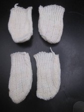 Doll Socks 10-12" 2 Pair White 657