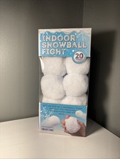 NIB Indoor Snowball Fight Set Of 20 Original Fun Winter Fun Indoors